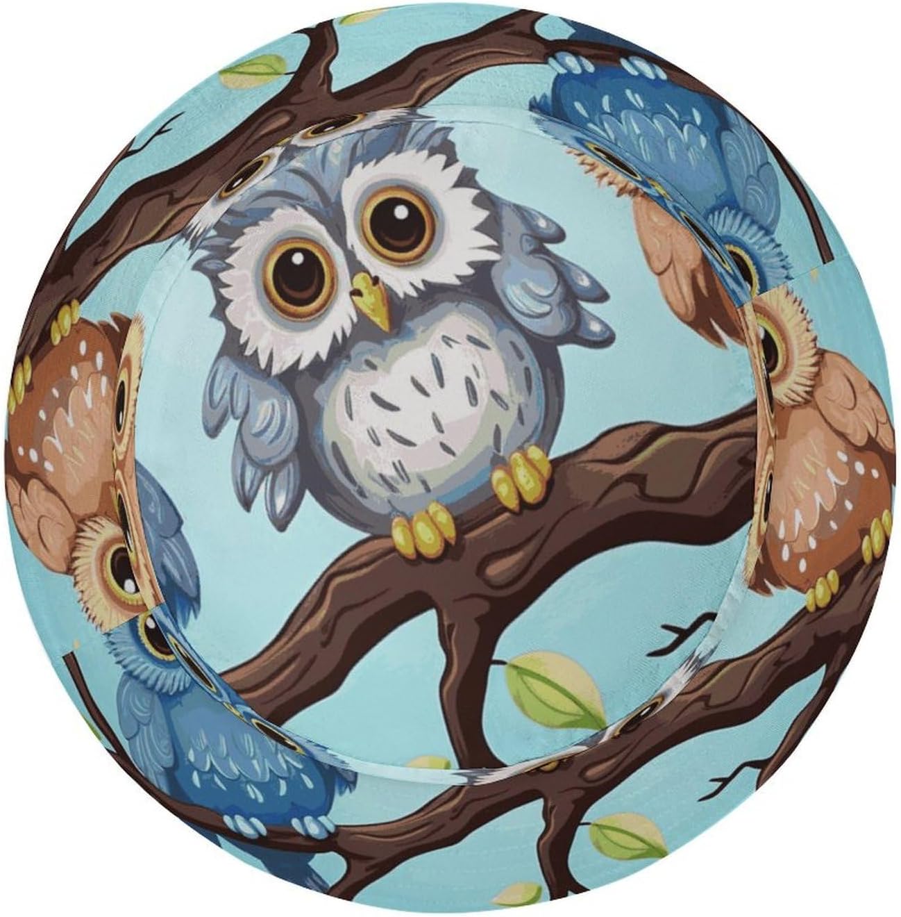 Owls on A Branch Bucket Hat Packable Sun Hats Travel Summer Beach Fisherman Cap for Women Men Teens