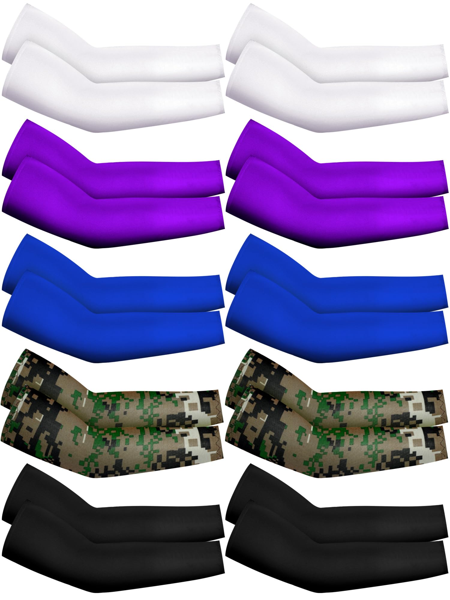 Geyoga 10 Pairs Arm Sleeves for Kids