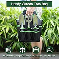 Vista 6 de Housolution Gardening Tools Set, 8PCS Heavy Duty Garden Tools with Non-Slip Rubber Grip with Large Garden Bag for Tools Aluminum Alloy Hand Tools