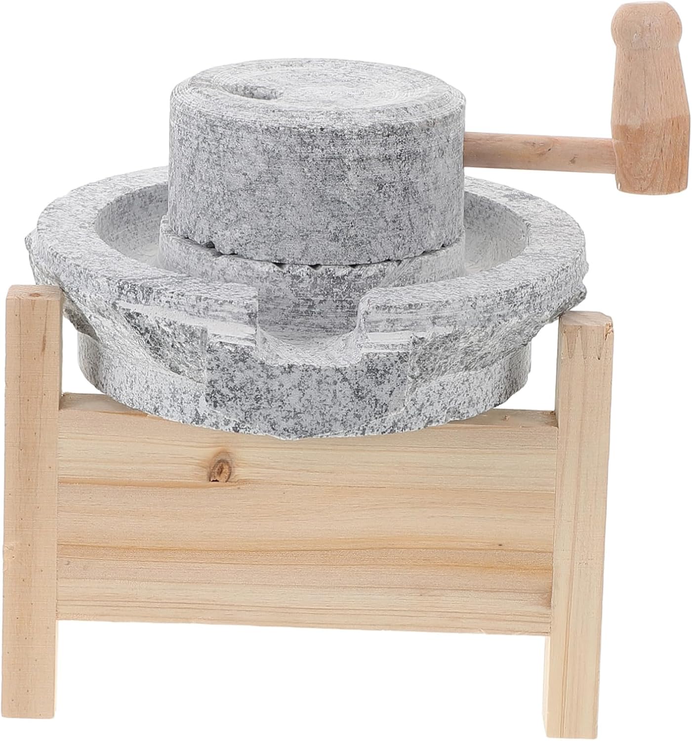 VALICLUD Decorative Stone Mill Handmade Stone Grain Millstone for Home Office Garden Display Unique Stone Mill Decor and Sculpture for Aesthetic Touch