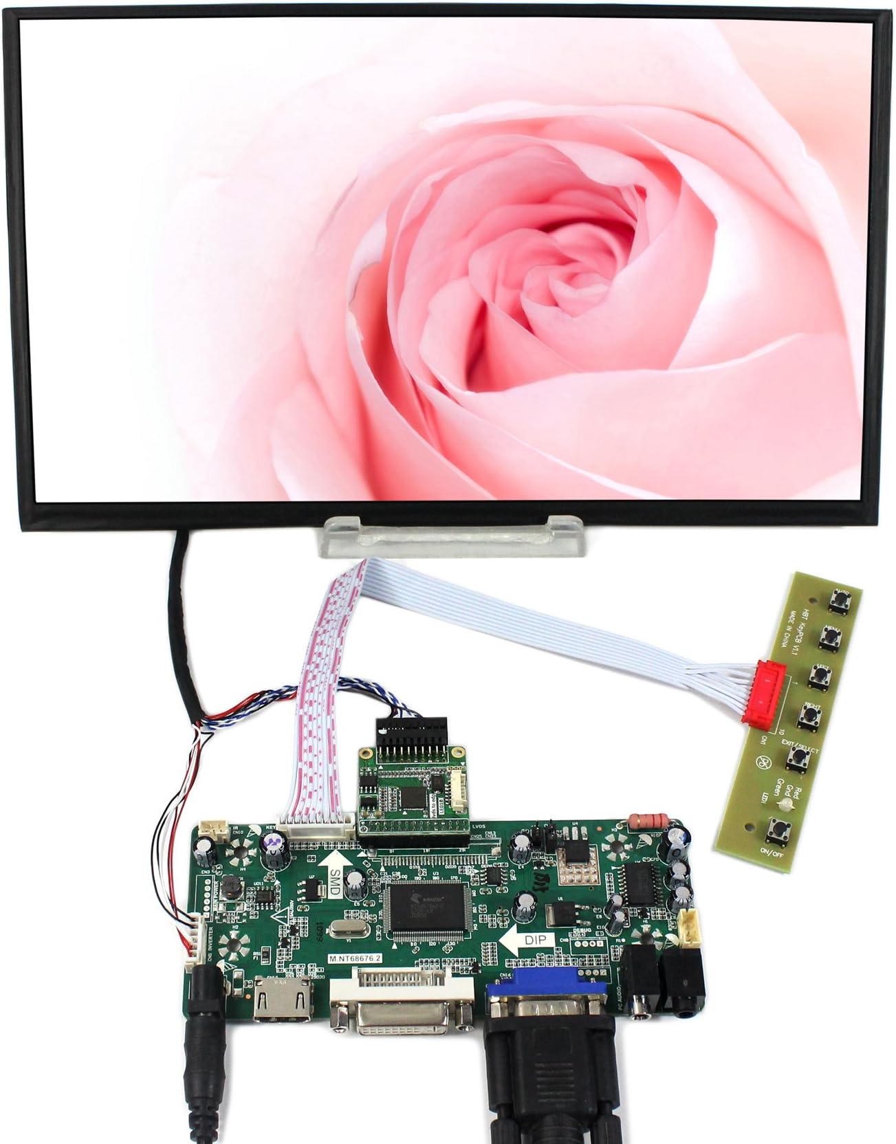 VSDISPLAY 11.6 inch M116X40 1920x1080 FHD IPS LCD Screen and HD-MI VGA DVI LCD Controller Board NT68676