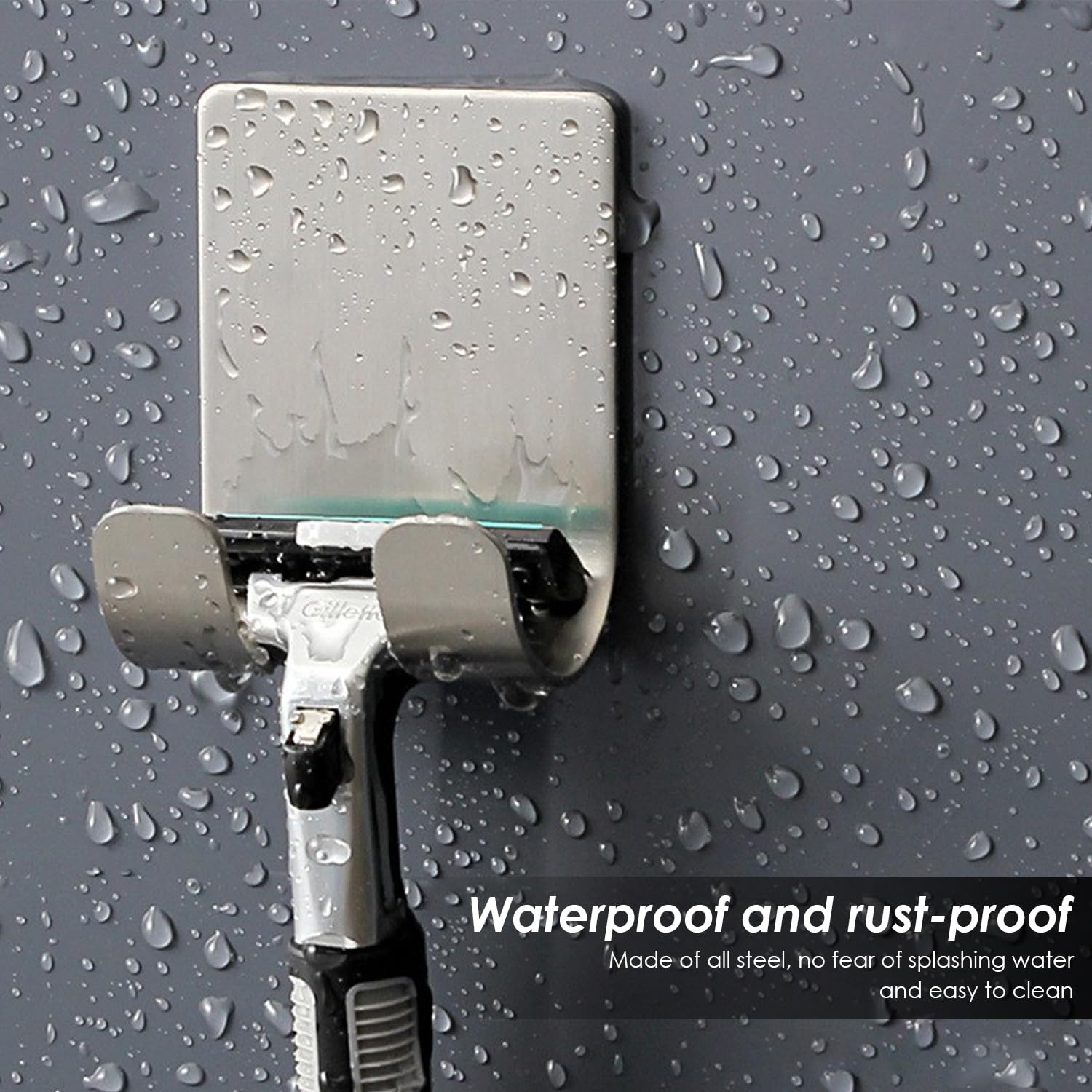 Porta Rasoio Da Bagno Da 8 Pezzi, Porta Rasoio In Acciaio Inossidabile, Porta Rasoio Autoadesivo, Porta Rasoio Senza Perforazione, Porta Spazzolino, Porta Rasoio Da Bagno