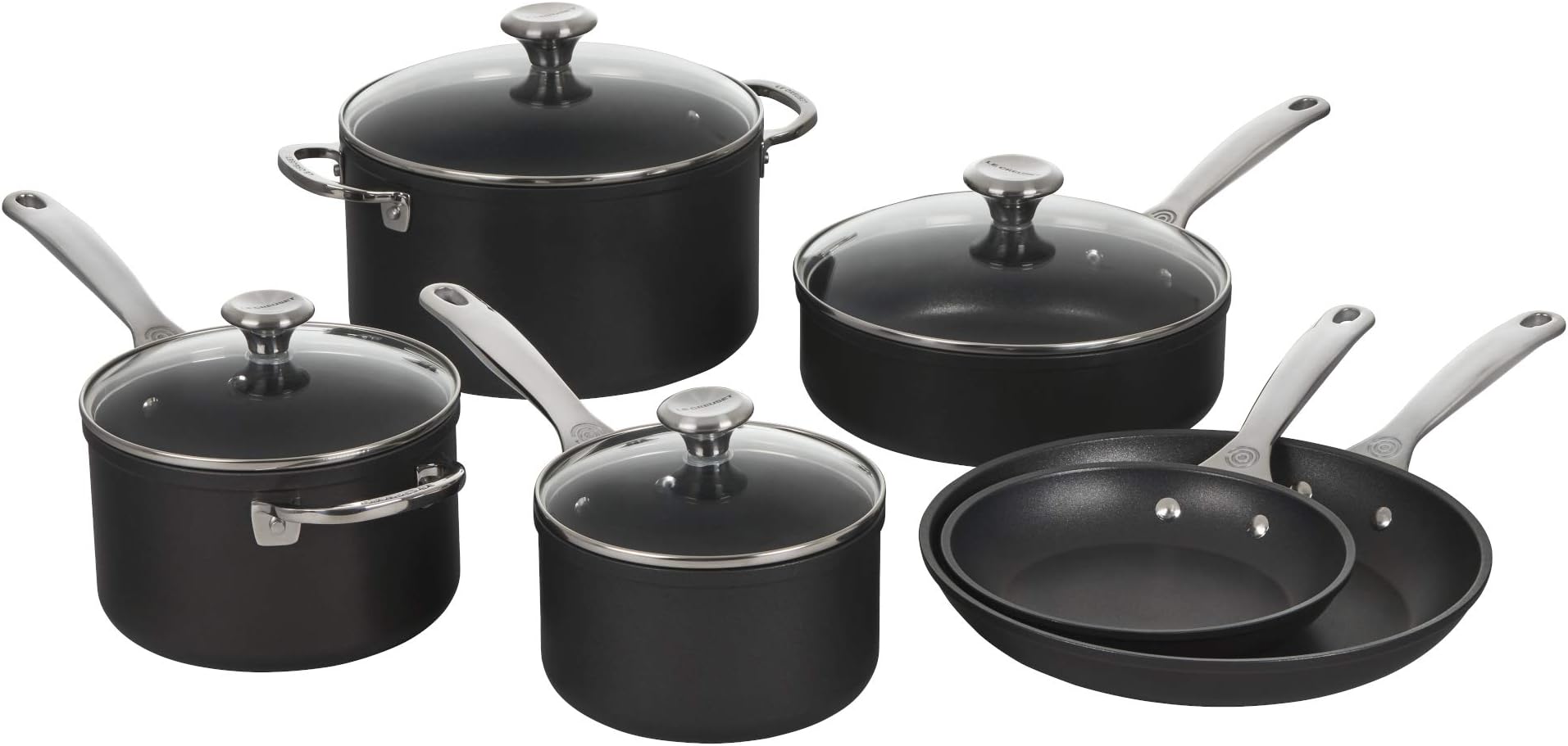Toughened Nonstick PRO Cookware Set, 10 pc.