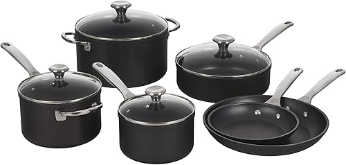 Miniatura 9 de Le Creuset Toughened - Juego de utensilios de cocina antiadherentes PRO, 3 piezas (sartén de 10 pulgadas, 4.25 cuartos de galón de capacidad con