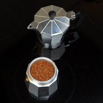 Red Espresso Rooibos Tea Ground South African Red Tea for Espresso Machines Caffeine-Free Herbal Brew, Coffee Alternative, Brews Like Coffee 8.8 oz (250 g)
