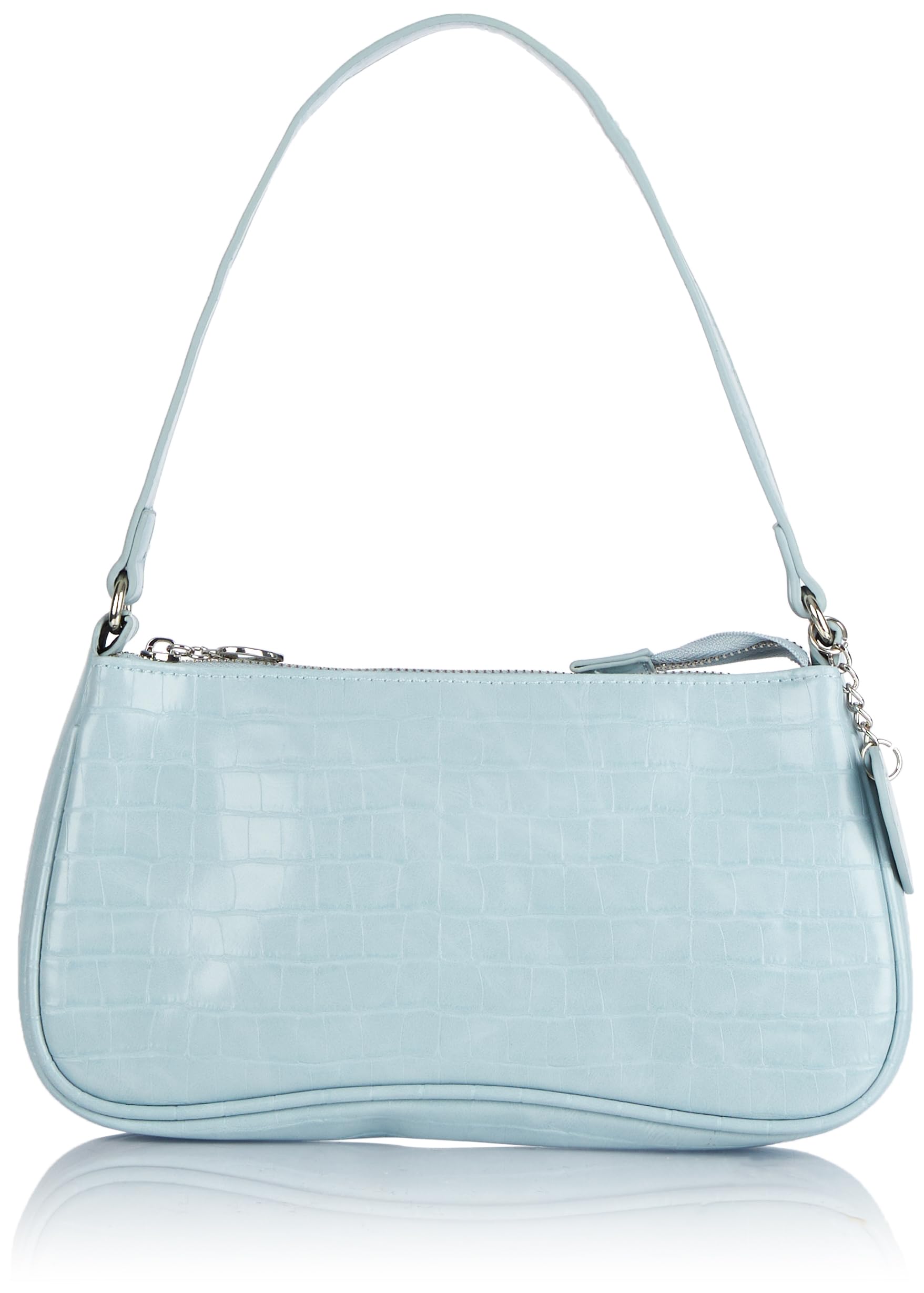 nascita Women's Reptile Embossed Shoulder Bag, lightblue, One Size