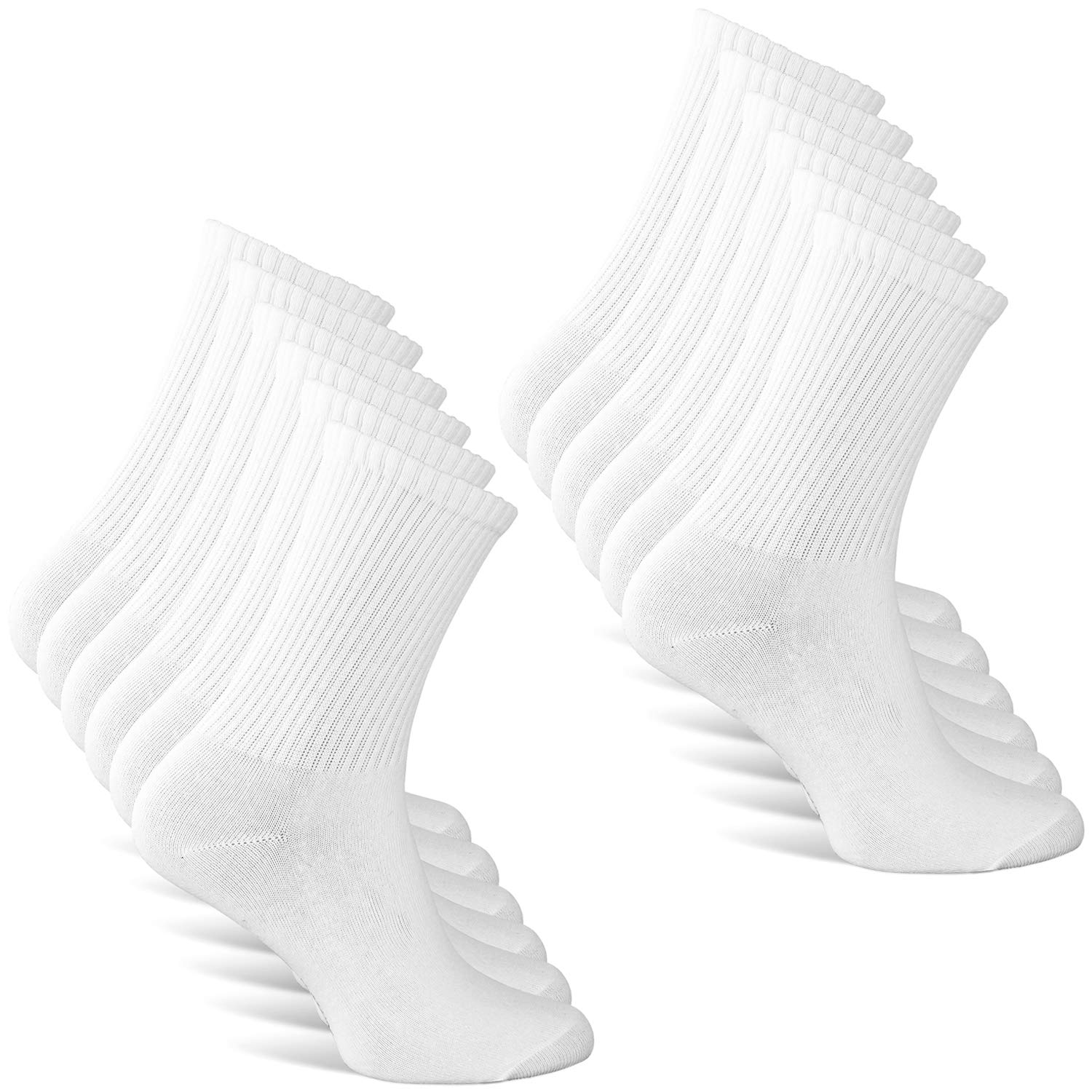 Classics Herren & Damen Hohe Tennissocken (6x Paar) Ideale Sportsocken & Arbeitssocken, Performance Laufsocken 6P, Beste Qualität gleich Lange Haltbarkeit