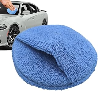 Autowachs Applikatorpad | Autowachspads,12 cm Polierschwamm Mit Ledertasche Für Auto Motorrad Reifen Farbglättung Außenber...