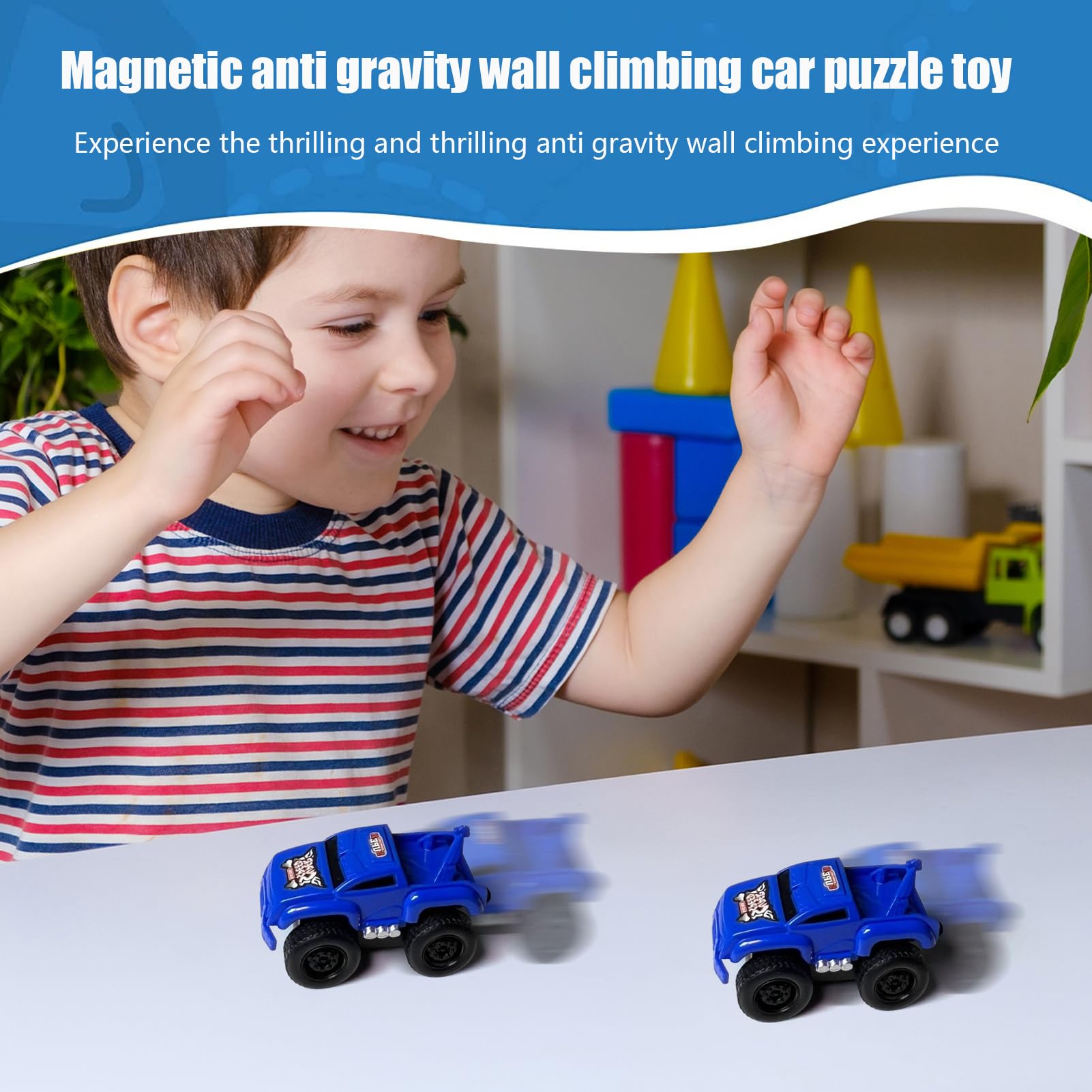 Coches Para Niños Coche De Juguete Magnético Para Pared Inercial Y  Antigravedad Sube Por Paredes Y Techos Material ABS Coche De La Liga