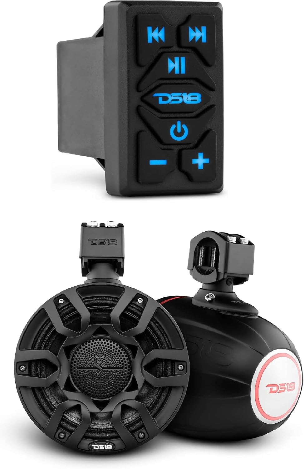 DS18 Marine Speakers Bundle Waterproof BT Audio Receiver