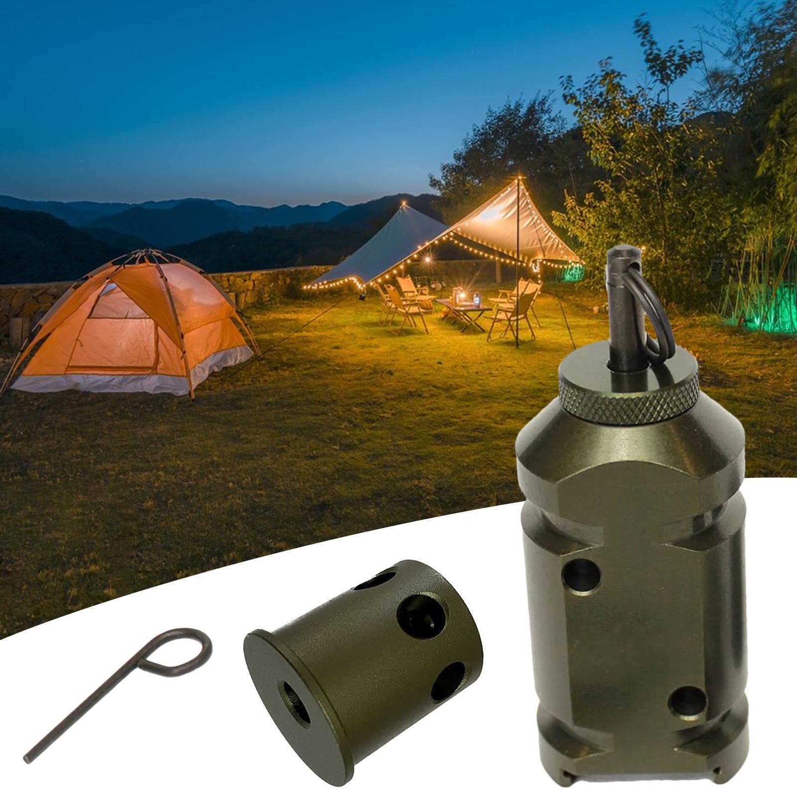 ulapithi Messgerät Trip Wire Alarm Perimeter Trip Alarm Camping Trip Alarm Anti Intrusion Perimeter Trip Alarm Portable Outdoor Detector Alarmanlage für Camping und Eigentum Sicherheit Baumarkt