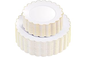 Supernal White Scalloped Plates: Add a Touch of Elegance to Your Gatherings