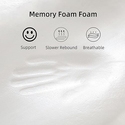 Miniatura 5 de SUQ I OME Slim Sleeper-Almohada de espuma viscoelástica ultra fina para dormir, perfil cervical delgado y bajo, ultra firme, para dolor de cuello,
