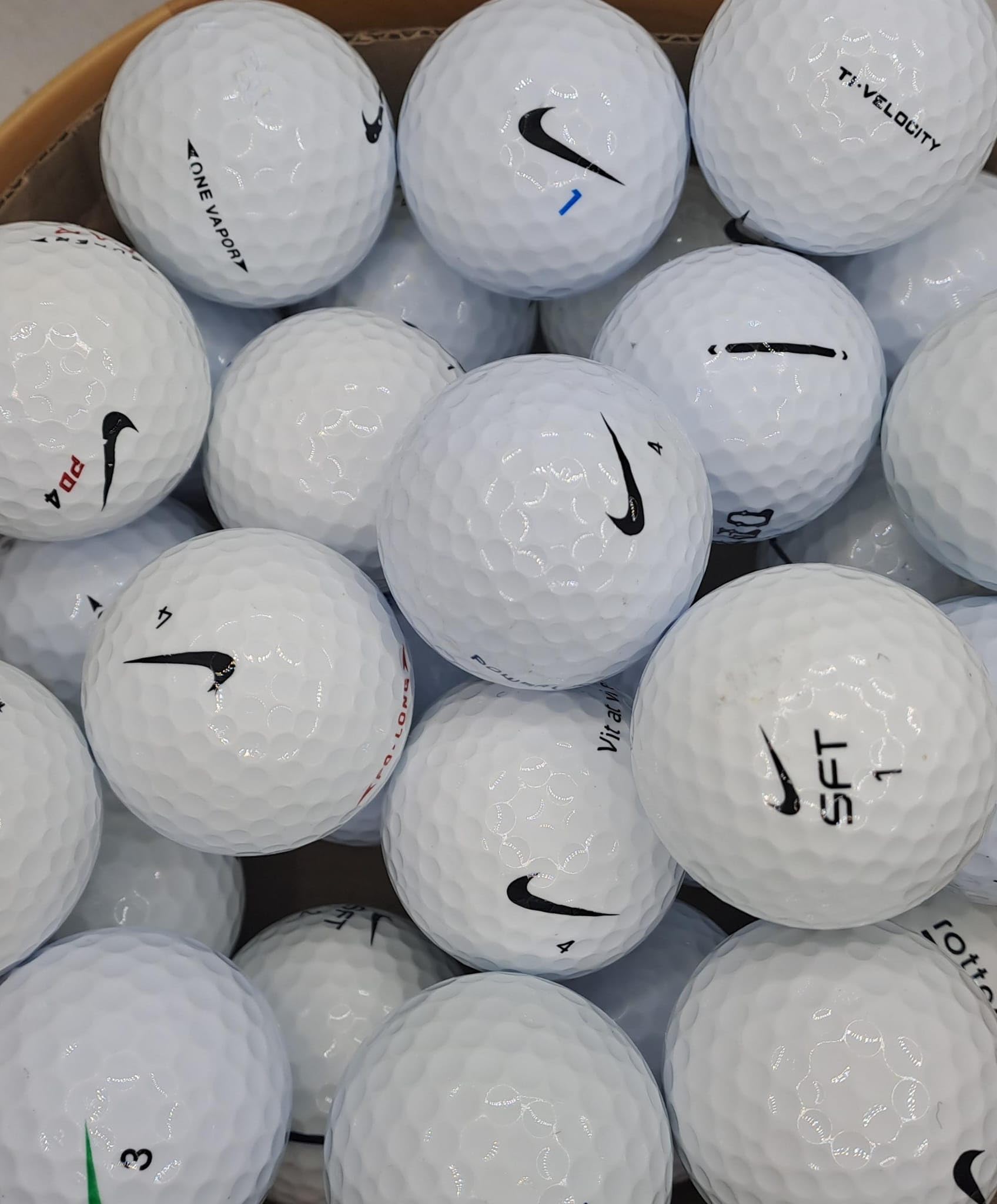 SDP Golf Balls โ Premium Used Lake Balls Pearl/A Grade Recycled Lake Balls for Nike Golf Balls - Mixed Models - Used, Not New (40)