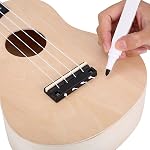 21 Inches DIY Ukulele Kit, Unfinished Wooden 4 String Ukulele Building Set for Painting Drawing Writting on Body, Easy Assembly