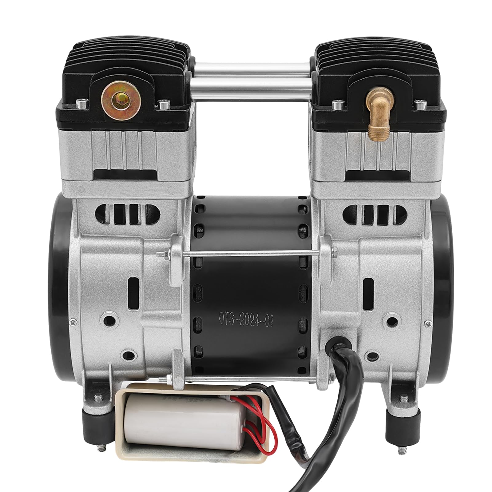 Compresseur d'air de rechange, moteur de rechange, 1500 W, 1380 tr/min, avec câble de condensateur, moteur en cuivre pur haute performance, faible bruit pour usines, maisons, électronique, machines