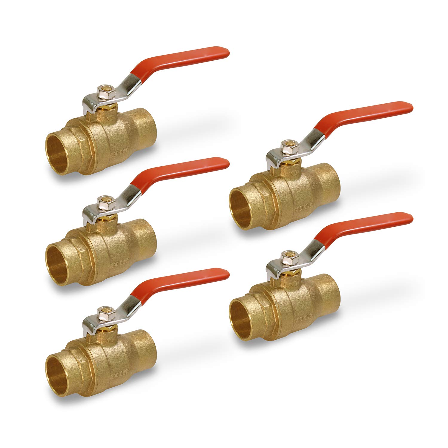 Robinet à boisseau sphérique en laiton Midline Valve 522C223-5 lot de 5 SWT