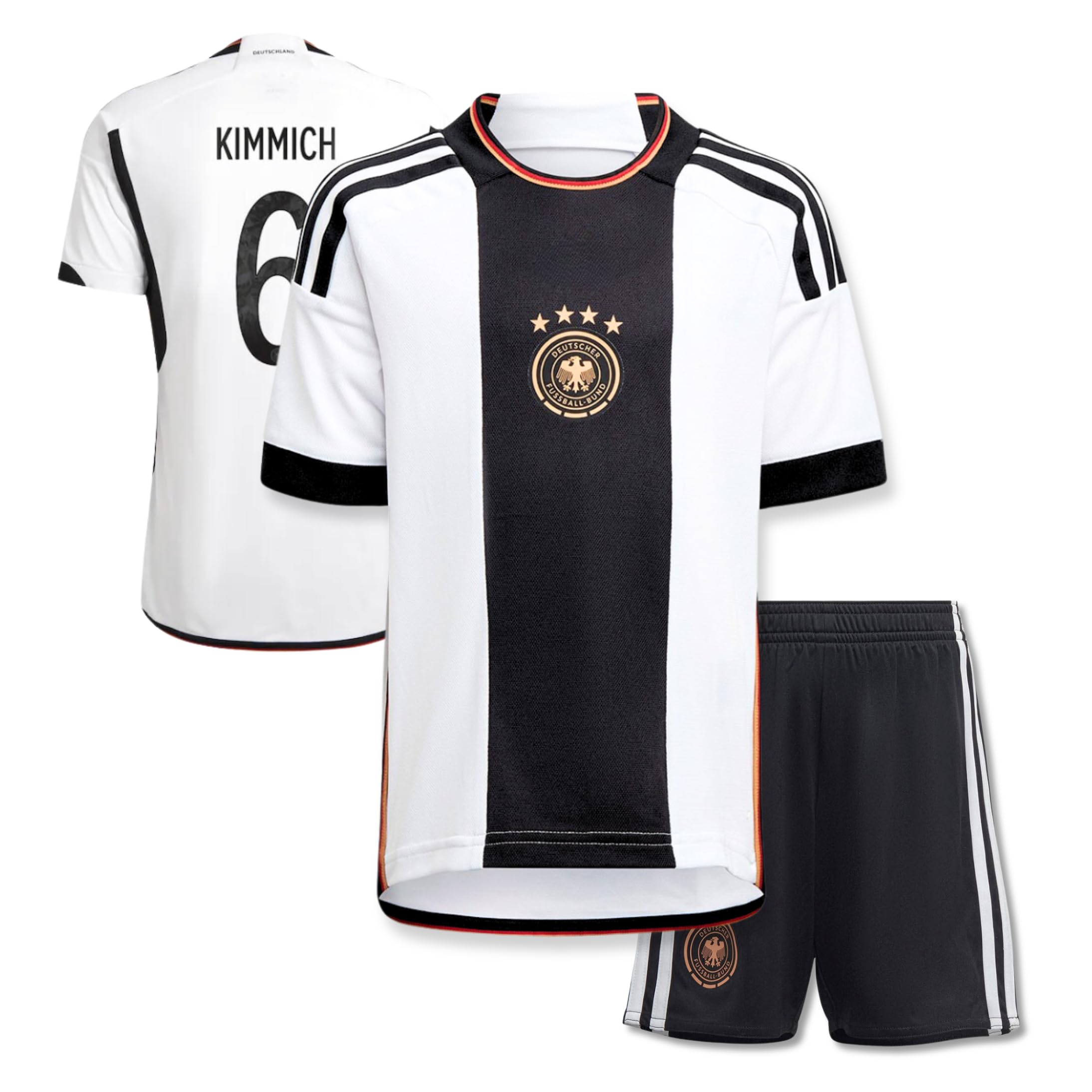 Magico Mercato® Germany Football Soccer Jersey for Kids – KIMMICH Jersey kit for boys & Girls - Jersey Gift Tracksuits Costume - Kids & Adults Jersey & Short (ADULT, XL)