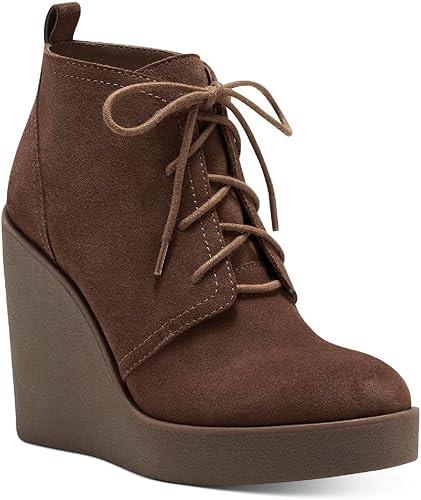Jessica Simpson Botines Mesila Sherpa con cordones y cuña para mujer