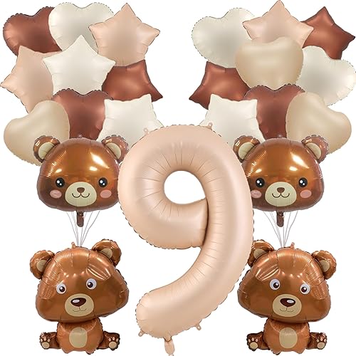 23 globos de oso, globos de oso de 40 pulgadas, globos de oso de peluche de 40 pulgadas, globos de cumpleaños, globos de aluminio de animales para