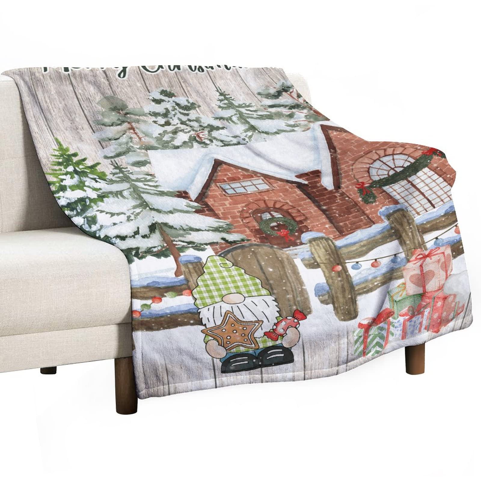 Couverture d'hiver nain de Noël pour des soirées cocooning chaleureuses en famille