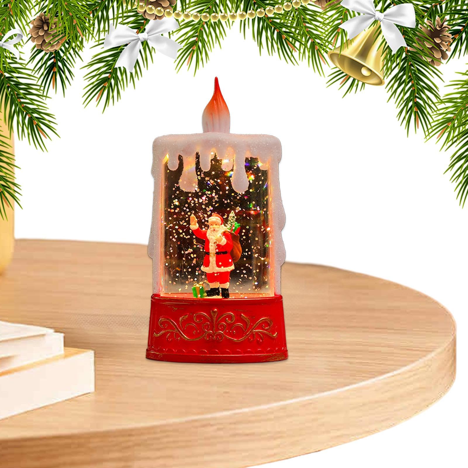 Velas LED navideñas de interior para iluminar tu repisa y crear un hogar acogedor 8