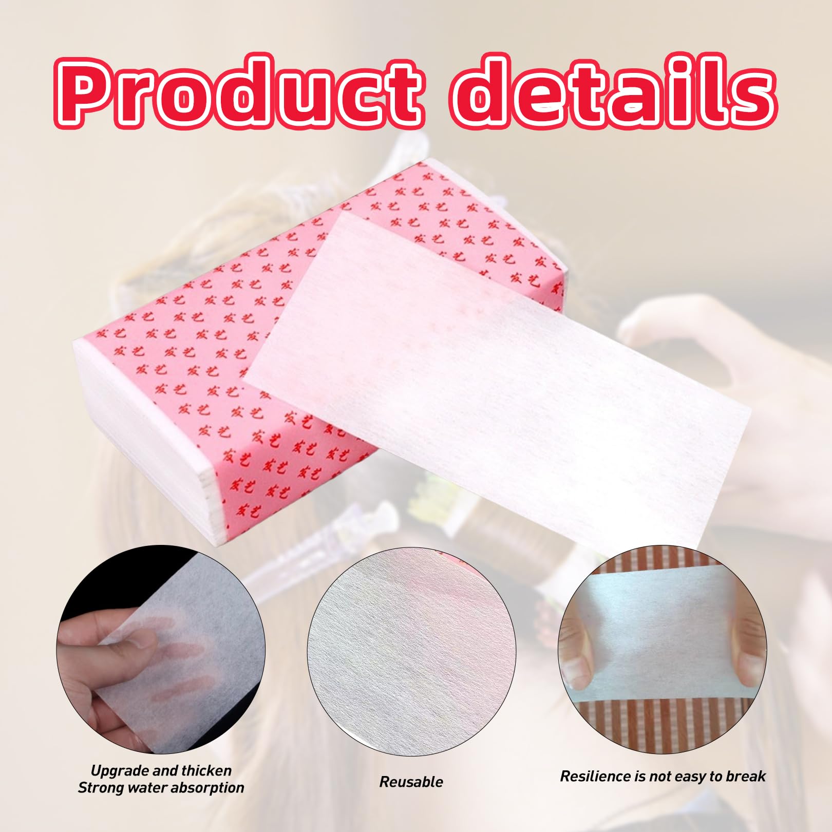 200 Stück Spitzenpapier Dauerwelle,Dauerwellen Set Komplett,Dauerwelle Papier,Haare Perm Papier für Dauerwellenflüssigkeit,Salon Wellpapier Spitzenpapiers,Hair Curling Paper für Home,Barber Shop