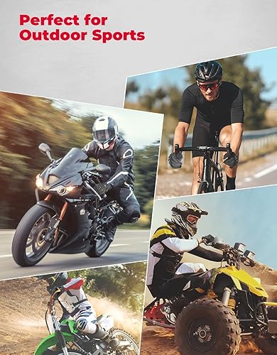 Miniatura 7 de KEMIMOTO Guantes de motocicleta para hombres y mujeres, guantes de motocross con carcasa para pantalla táctil, antideslizantes para motocicleta,