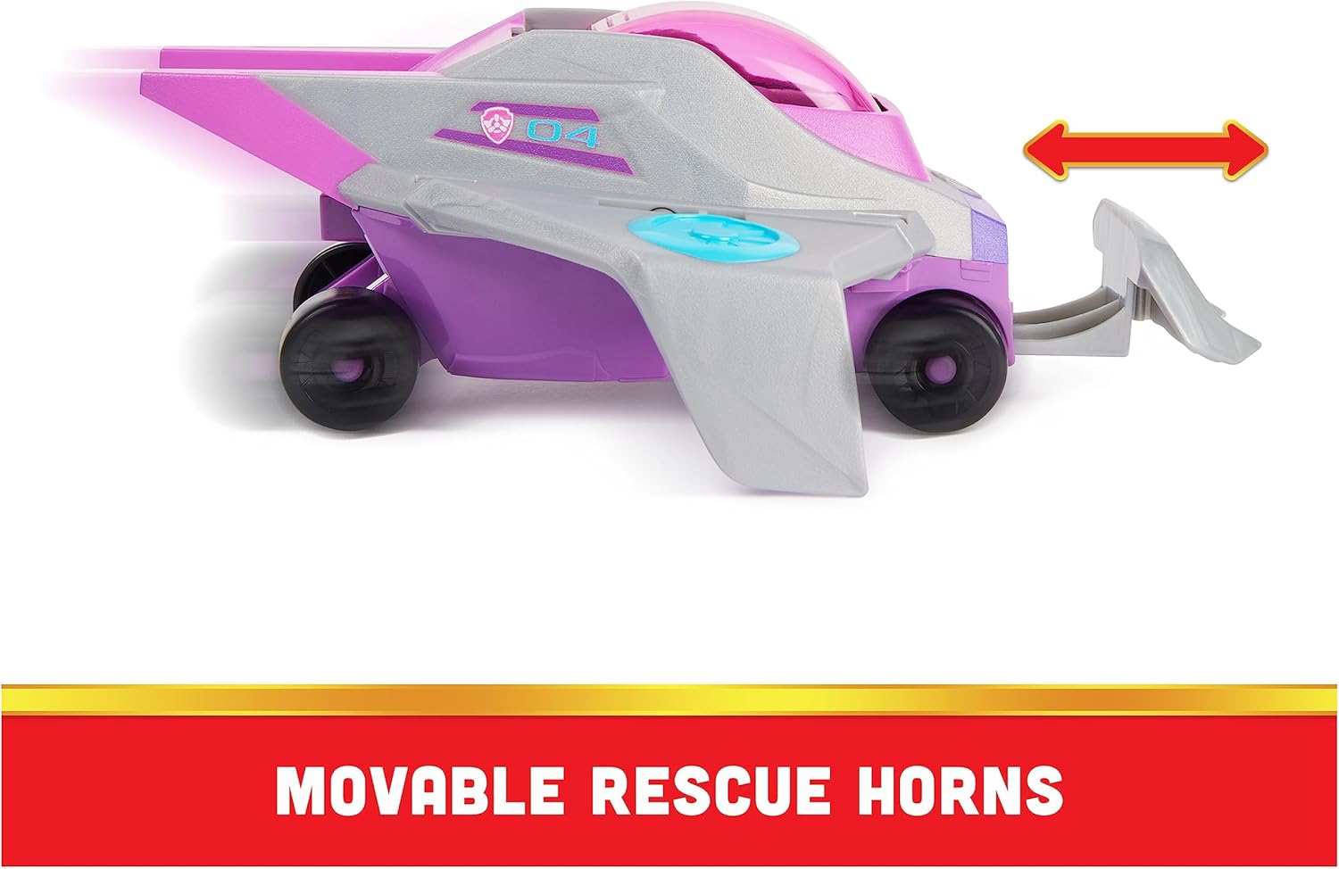 Paw Patrol Aqua Pups Skye Transforming Manta Ray Vehicle with Collectible Action Figure, Kids Toys for Ages 3 and up