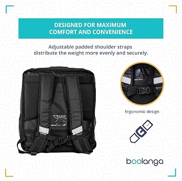 Telescopic Cubic, 89 L • Insulated Food Delivery Bag with Expandable Functionality • 100% Water-Repellent • Fully Foldable • Reflective Stripes • Designed for Professional Couriers