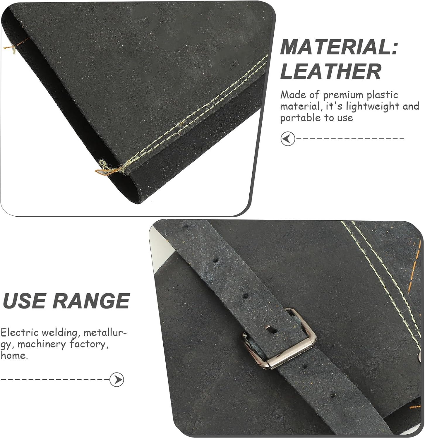 1 pair Leather Welding Abrasion Resistant Welding Shoe Covers for Safety and Gaiters for Welders Fire Resistant Boot Covers for Heavy Duty Use