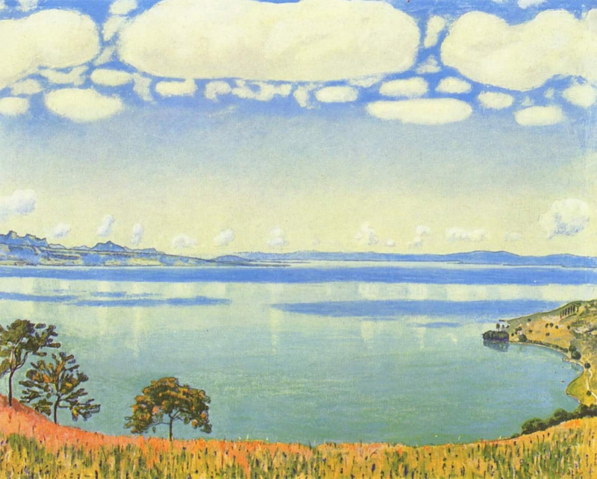 POSTERIIk Famous Print Pop Art Wall Art Graffiti Lake Geneva by Ferdinand Hodler Art Prints for Home Decor 60x90cm