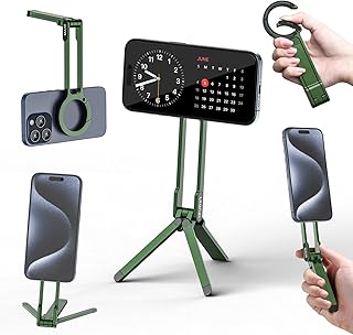 ULANZI MA30 Magnetic Phone Tripod Stand for iPhone - Aluminium Maglock Smartphone Mini Tripod Pocket Cell Phone Stand Stro...