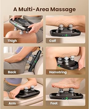 BOB AND BRAD A1 4-Head Massage Gun + Shiatsu Neck Massager
