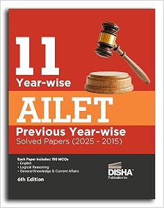Disha AILET Solved Papers (2015-2025) 6th Edition