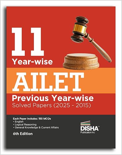 Disha AILET Solved Papers (2015-2025) 6th Edition
