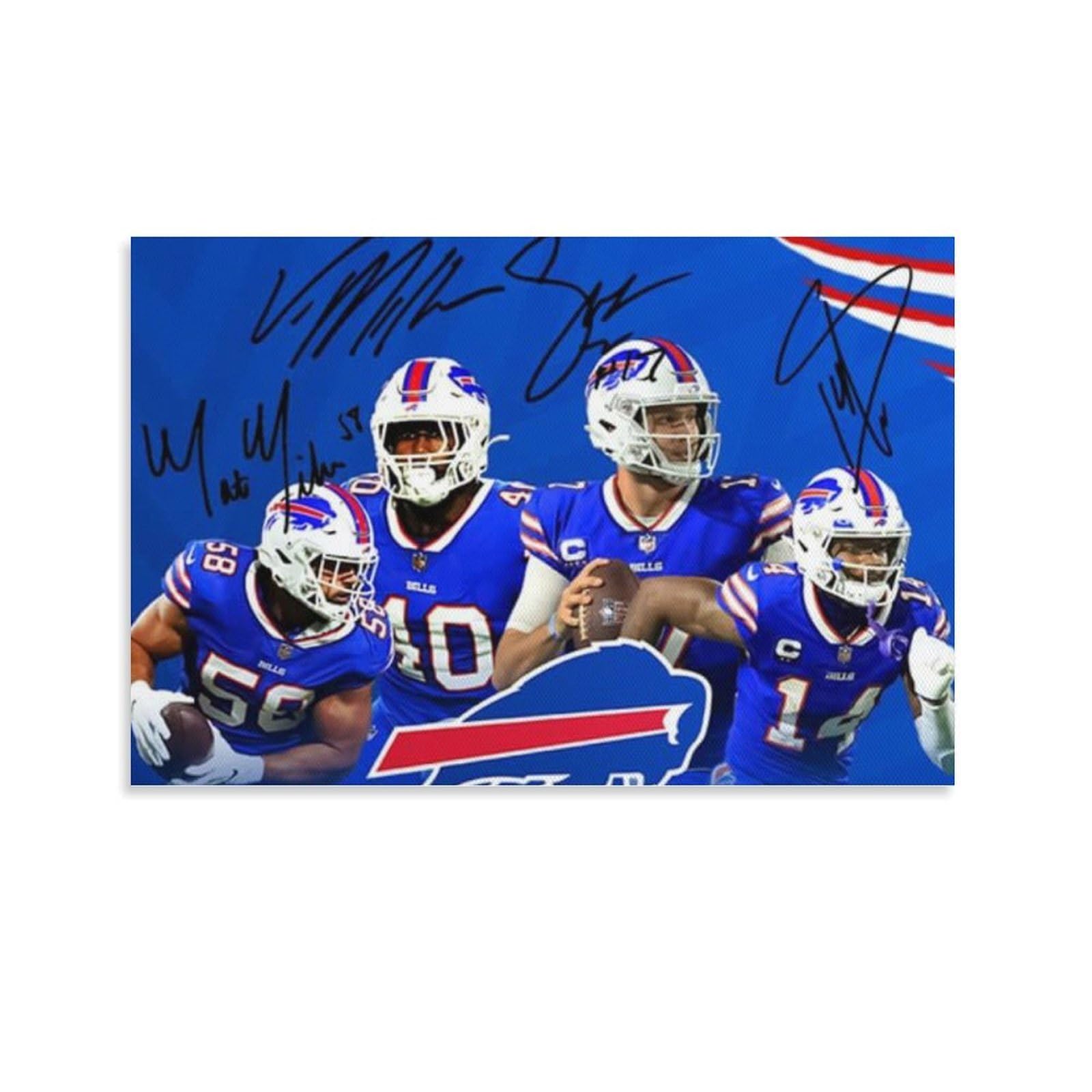 ASUIU Josh Allen Canvas Poster Wall Art Poster Prints Home Decor Picture Canvas Painting Posters 20x30inch(50x75cm)
