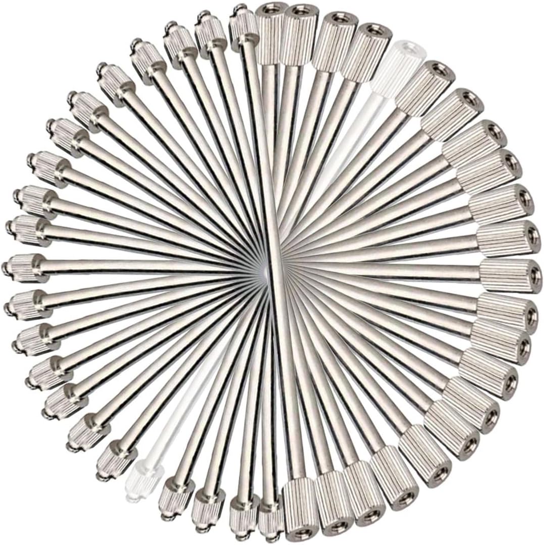 20pack Flexible Misting System Nozzle Extension, 10/24 UNC Mist Nozzle Extension Pole, Brass Mist Nozzles Extension Rod, Misting Extended Pole for Outdoor Misting System, 2-20Inch (Size : 20cm/(7.8In