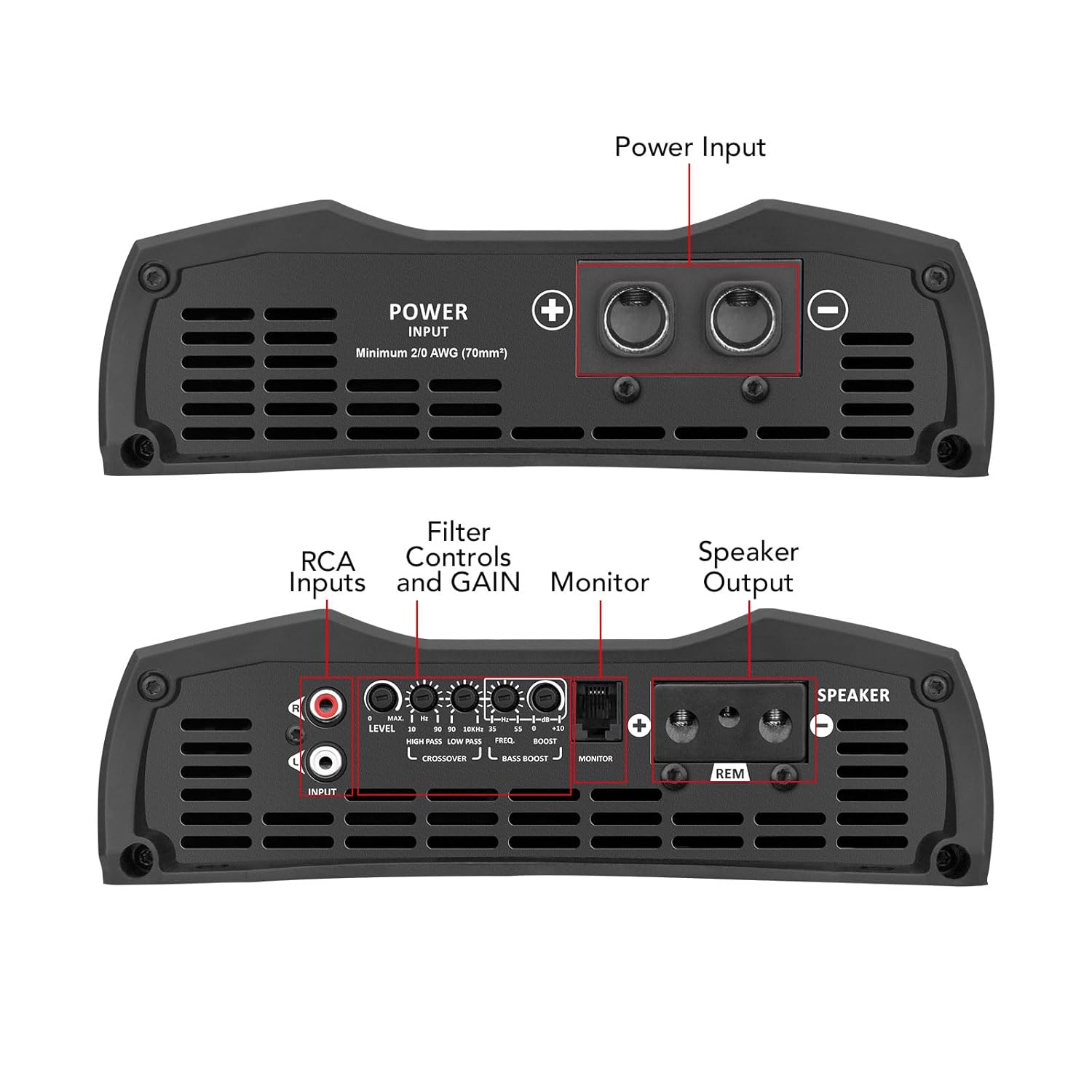 Taramps MD 5000.1 Amplifier 1 Ohm 5000 Watts RMS MAX, Mosfet Digital Full Range, Crossover Low/High Pass, Bass Boost, Car Audio System, Monoblock 5k, 1 Channel, LED Monitor Indicator, Class D, MD 5k - Image 9