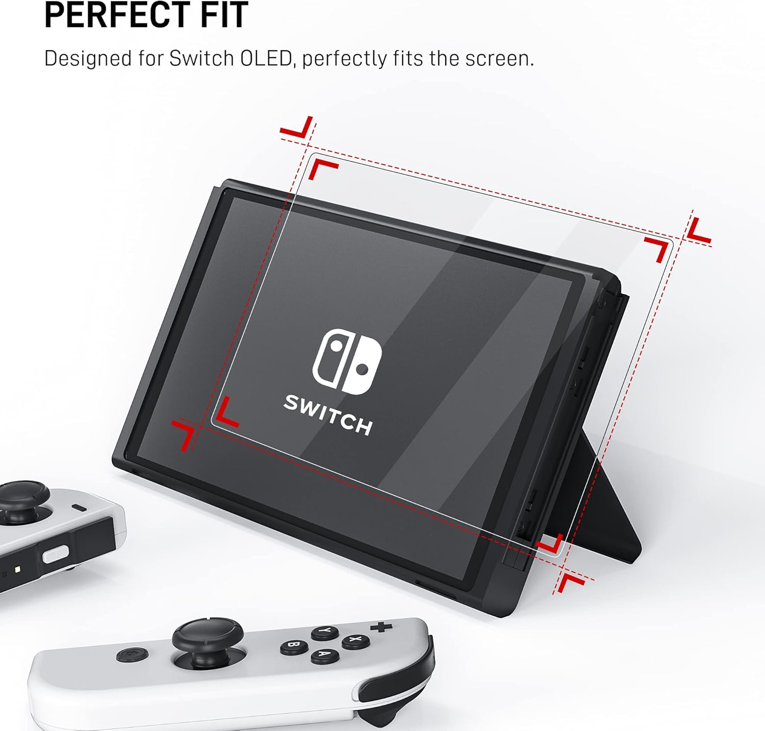 3 Pcs Screen Protector Tempered Glass for Nintendo Switch OLED Model, FANPL Clear HD Screen Protector Compatible with Switch OLED, Easy Installation, Anti-scratch, Ultra-thin, High Sensitivity : Video Games