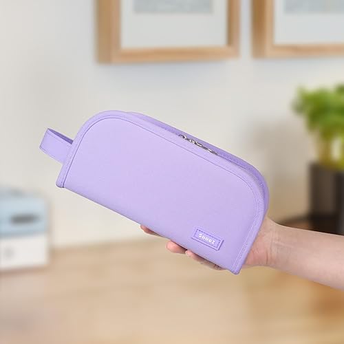 Miniatura 7 de Sooez Estuche para lápices de amplia apertura, bolsa de lápices con cremallera de gran capacidad, bolsa para lápices estética, bonitos suministros