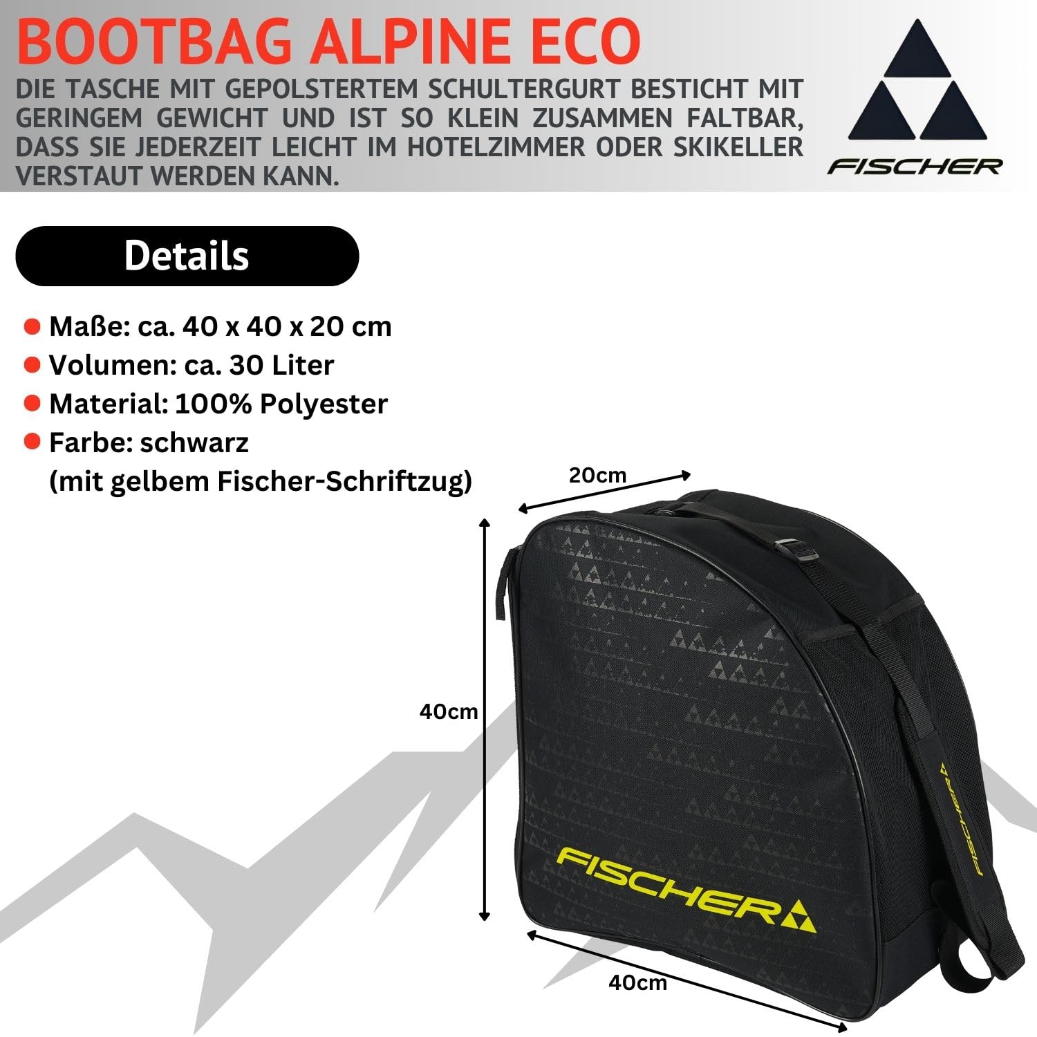 Fischer Skischuhe Skistiefel Alpinskischuhe Alpin-Skistiefel RC One 9.0 - Flex 90 - Einsteiger bis Gute Skifahrer - inkl. Skischuhtasche Alpine Eco