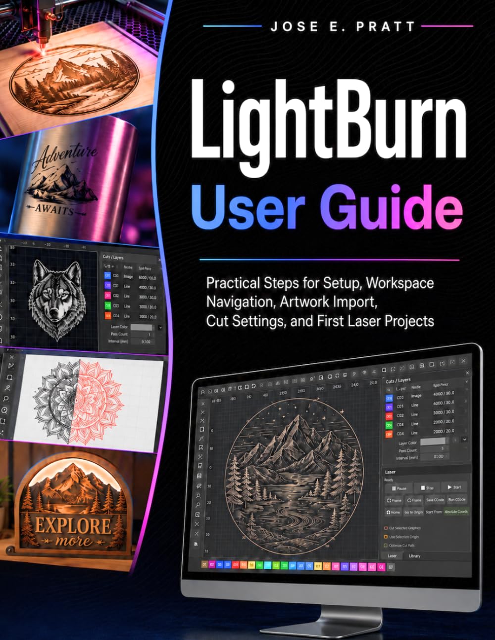 Lightburn User Guide: Practical Steps for Setup, Workspace Navigation, Artwork Import, Cut Settings, and First Laser Projects