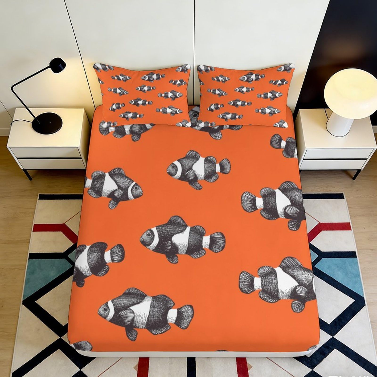 3D Printed Red Mechanical Dragon Fitted Sheet Microfiber Deep Pocket Bedroom Bedding Non-Slip Machine Washable Mattress Fitted Cover 160x200x25cm
