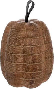 Hobby Lobby Wood-Look Pumpkin, Resin, 8.81" H x 7" W, Harvest Home Decor, Decorative Fall Pumpkin