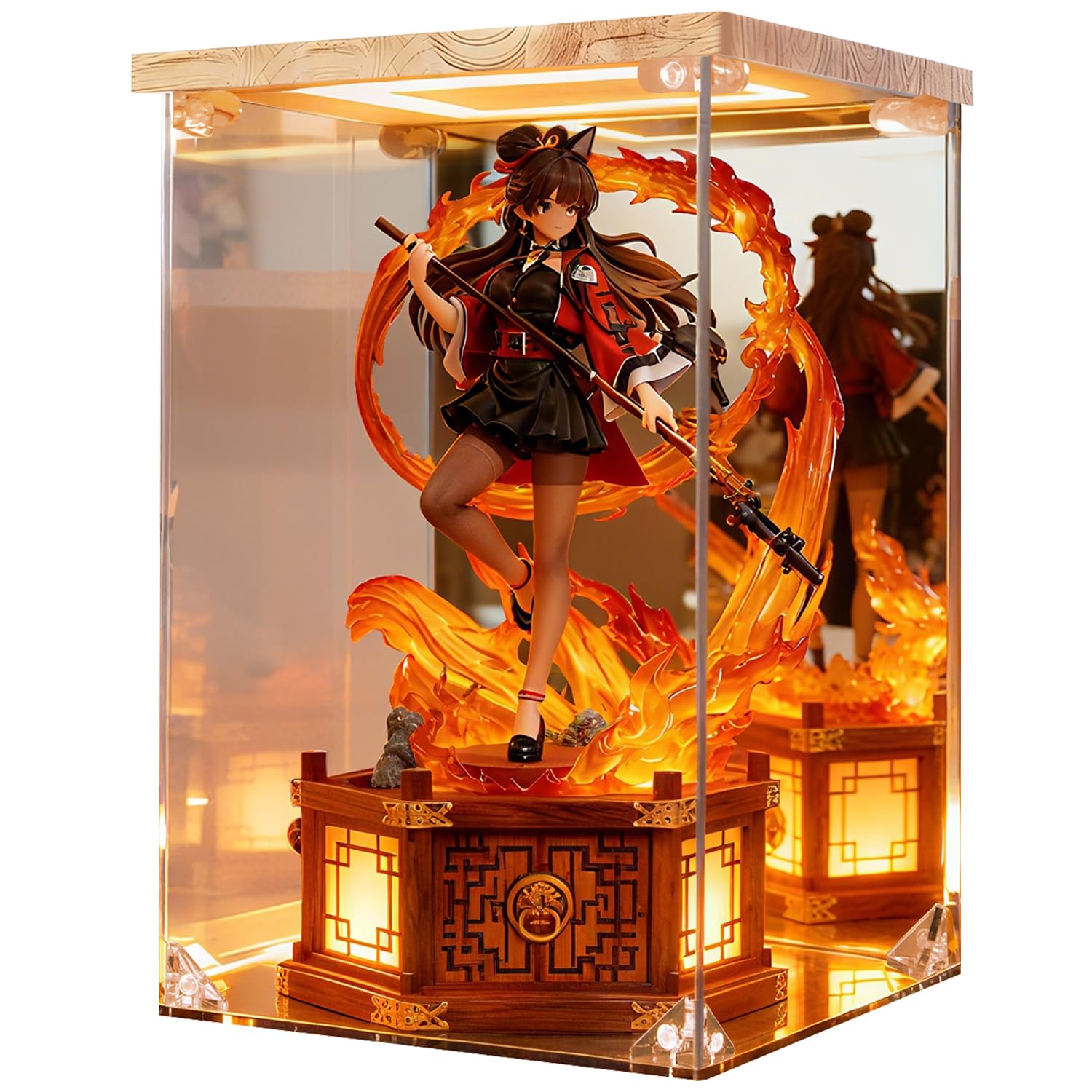 Amazon | KrystaCase フィギュアケース コレクションケース LED