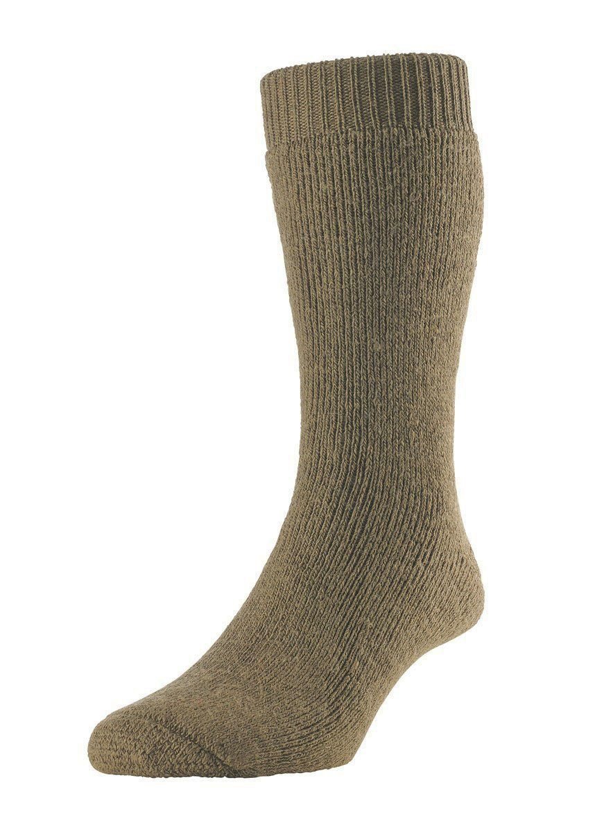 HJ Hall Men's Women's Pack of 1 Rambler Walking Hiking Socks (4-7) Granary