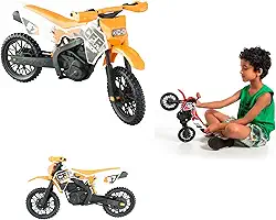 Moto Cross De Brinquedo Grande Mega Realista Trilha Laranja