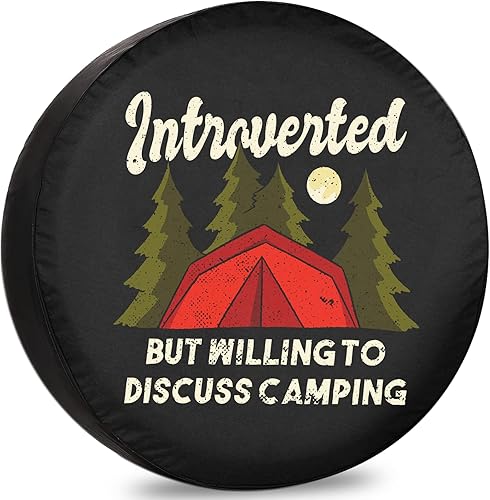 Cubierta de neumático de repuesto para remolque, cubiertas de neumáticos introvertidos para neumáticos de remolque, resistentes a la intemperie, a