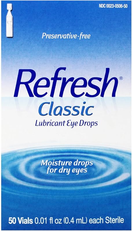 Refresh Classic Lubricant Eye Drops Single-Use Containers 50 Each (Pack of 3)